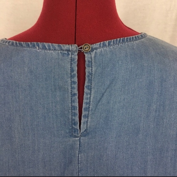 NWT Beach/Lunch/Lounge chambray bell sleeve top XL - Picture 6 of 6